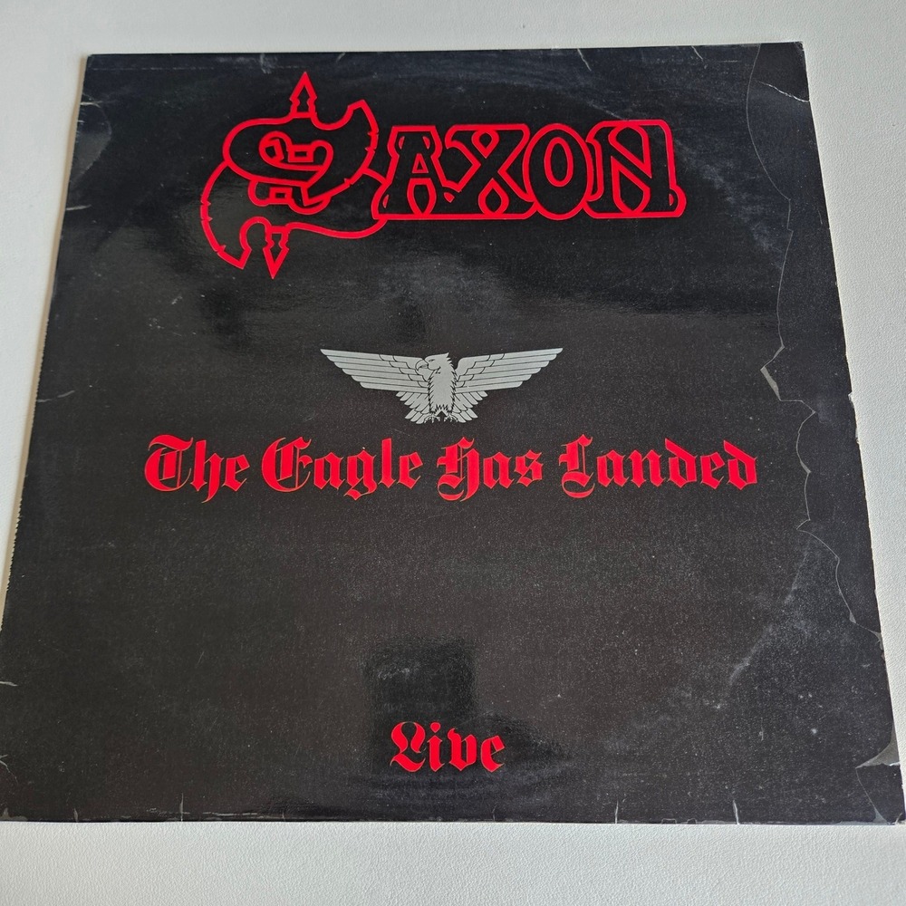 Vintage 1982 Saxon Live The Eagle Has Landed Double Vinyl LP Carrere France